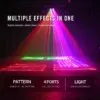 SBL 4 LENS SQUARE RGB FULLCOLOR Laser Light Dj Lights Party Light Beam Effect Sound Activated Strobe Lights RGB LED Music Lights by DMX Control for Disco Dancing Birthday Bar..