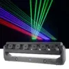 SBL 7 COLOR Moving Head 360* 6 Eyes RGB Color Laser Scanner Light DMX512 150W Red Beam Laser Stage Light