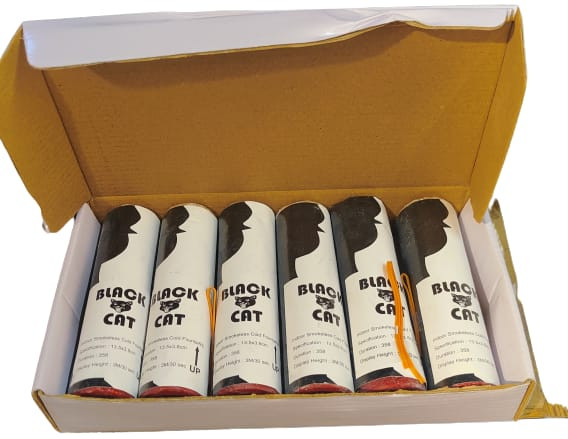 PYRO Black Cat Cold Pyro Party Use Pack of 6 free shipping