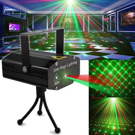 SBL Party Lights,Disco DJ Lights Rave Stage Lighting Projector Effect Sound Activated Flash Strobe Light for Parties Home Show Bar Club Birthday KTV DJ Pub Karaoke Christmas Holiday