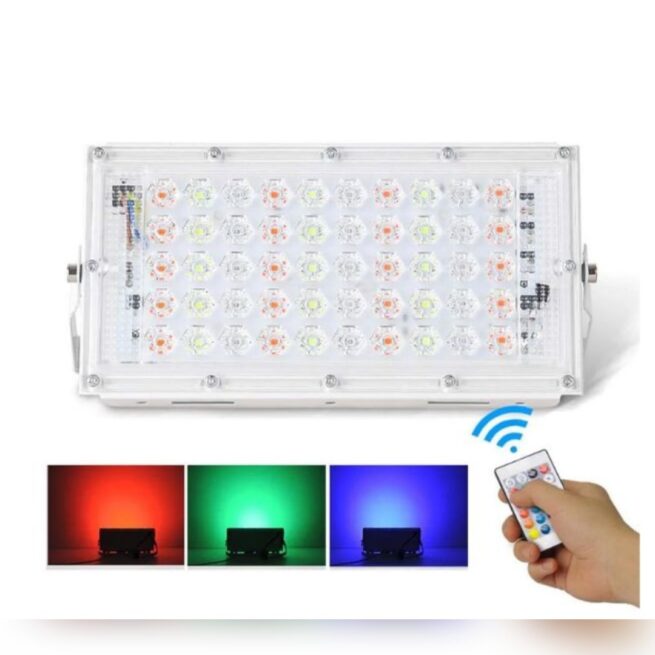 50 WATT 220-240V Waterproof Landscape IP65 Flood Light RGB (Pack of 2)