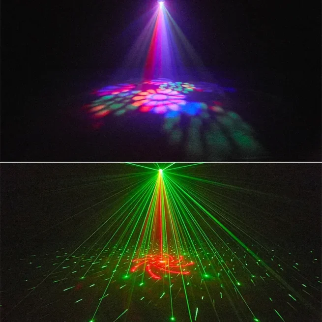 SBL HEART R+G LASER +PROJECTOR+STROBE WITH REMOTE CONTROL DJ Light price dj setup DJ LIGHTS